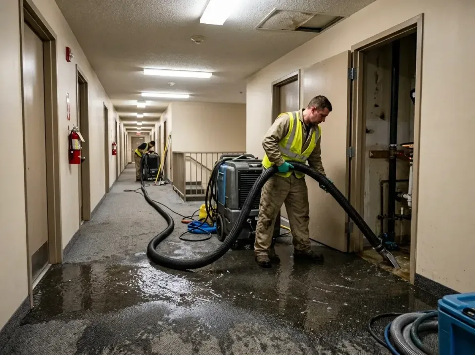 multi-unit-apartment-hallway-f-005 — frequently asked questions, Emergency Burst Pipe Water Extraction & Removal in Lookout…